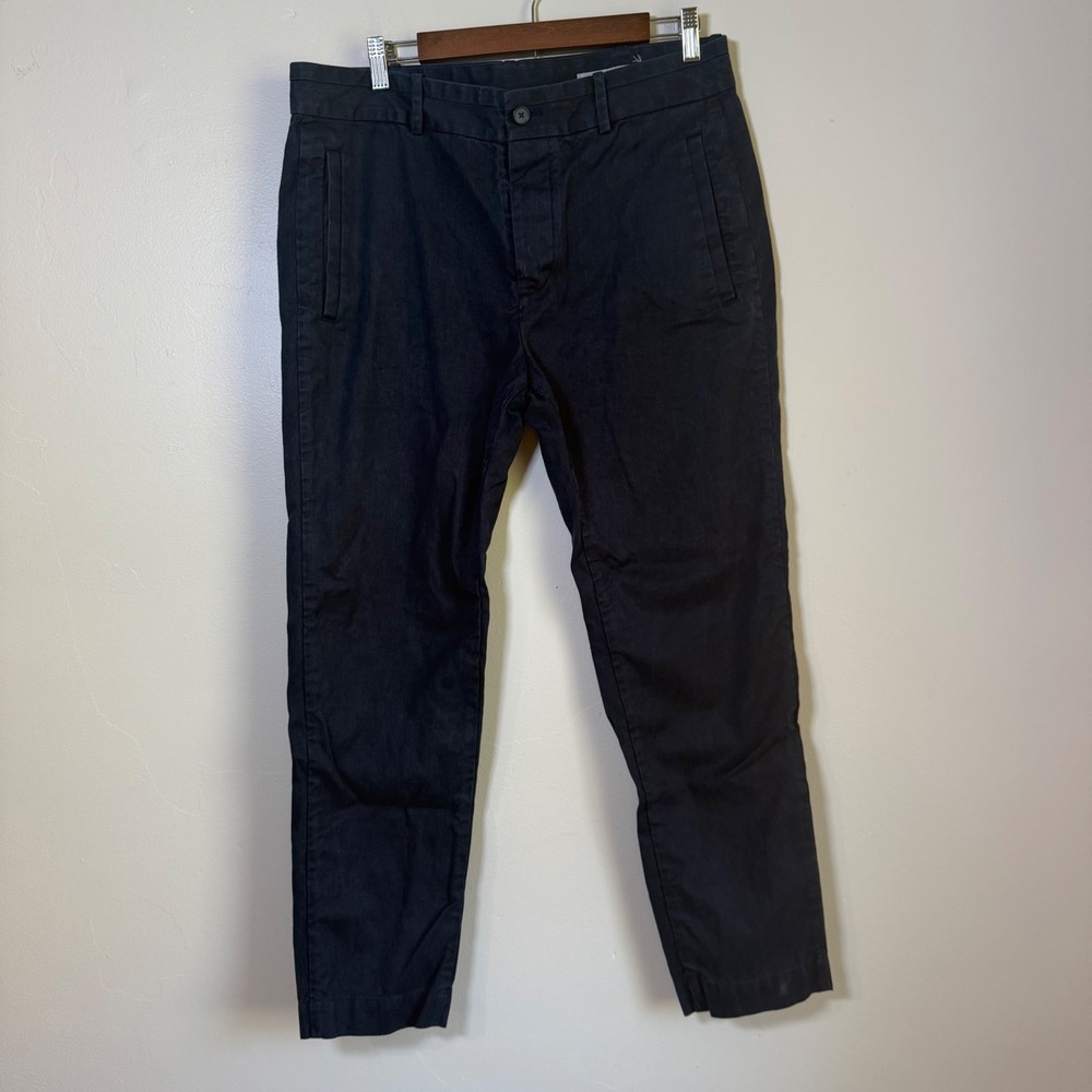 Outerknown S.E.A. Legs Hemp Organic Cotton‎ Blend Chino Pants Size 32 Black